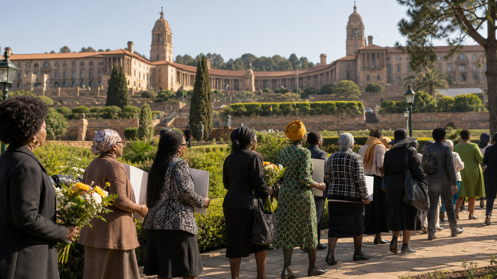 Women's March to the Union Buildings anniversary visual